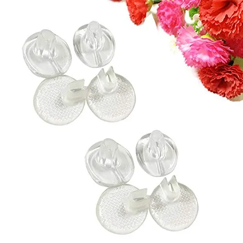 5 Pairs Silicone Thong Sandal Toe Protectors Clear Sandal Flip Flops Gel Toe Guards Cushions Thong Protectors for Men Women A