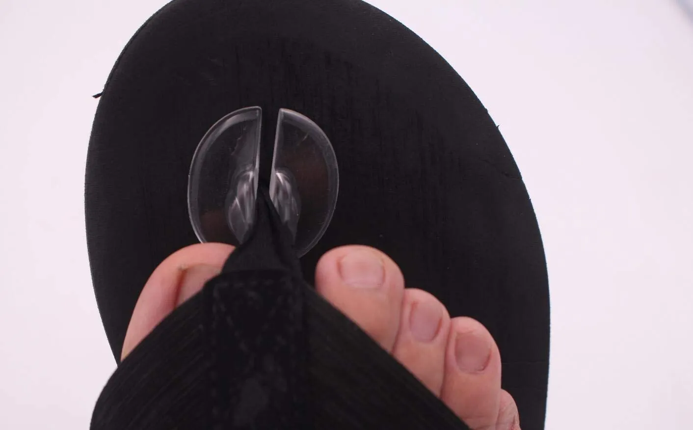 5 Pairs Silicone Thong Sandal Toe Protectors Clear Sandal Flip Flops Gel Toe Guards Cushions Thong Protectors for Men Women A