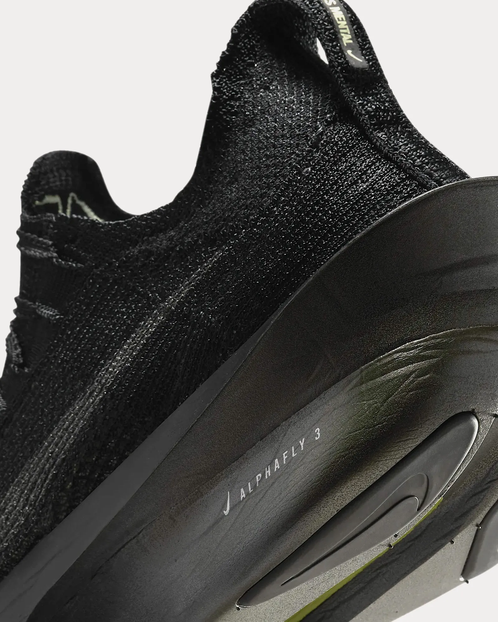 Alphafly 3 Black / Olive Aura / Metallic Silver / Metallic Medium Ash Running Shoes