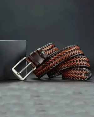 Braided Cowhide Belt