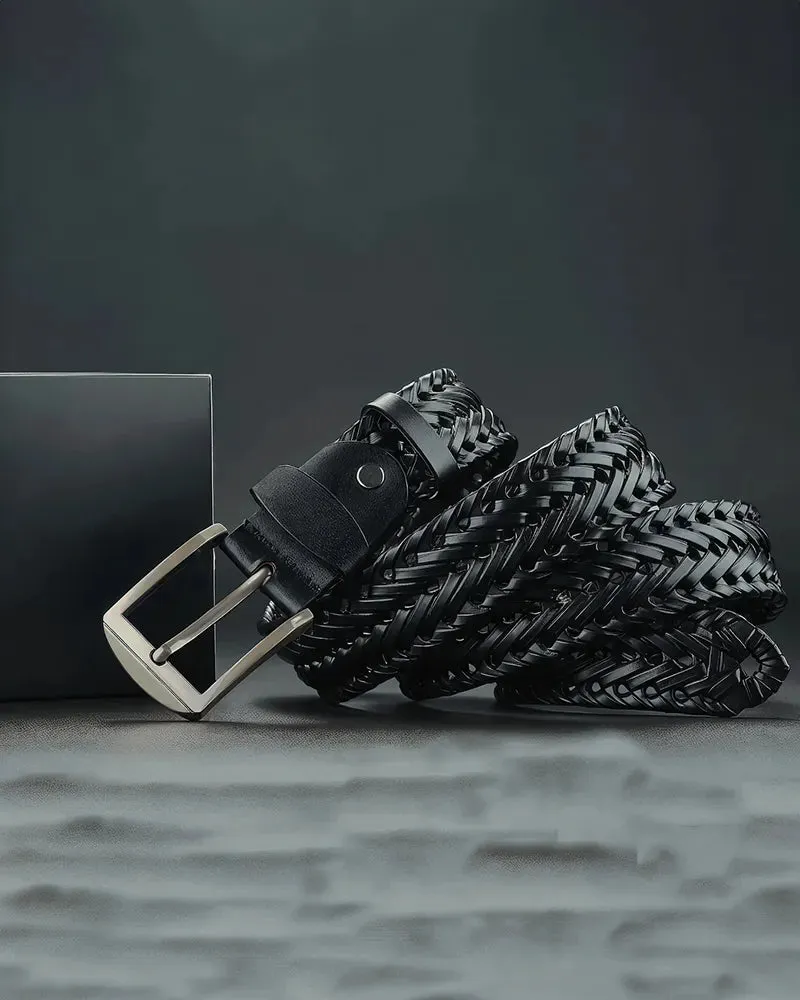 Braided Cowhide Belt
