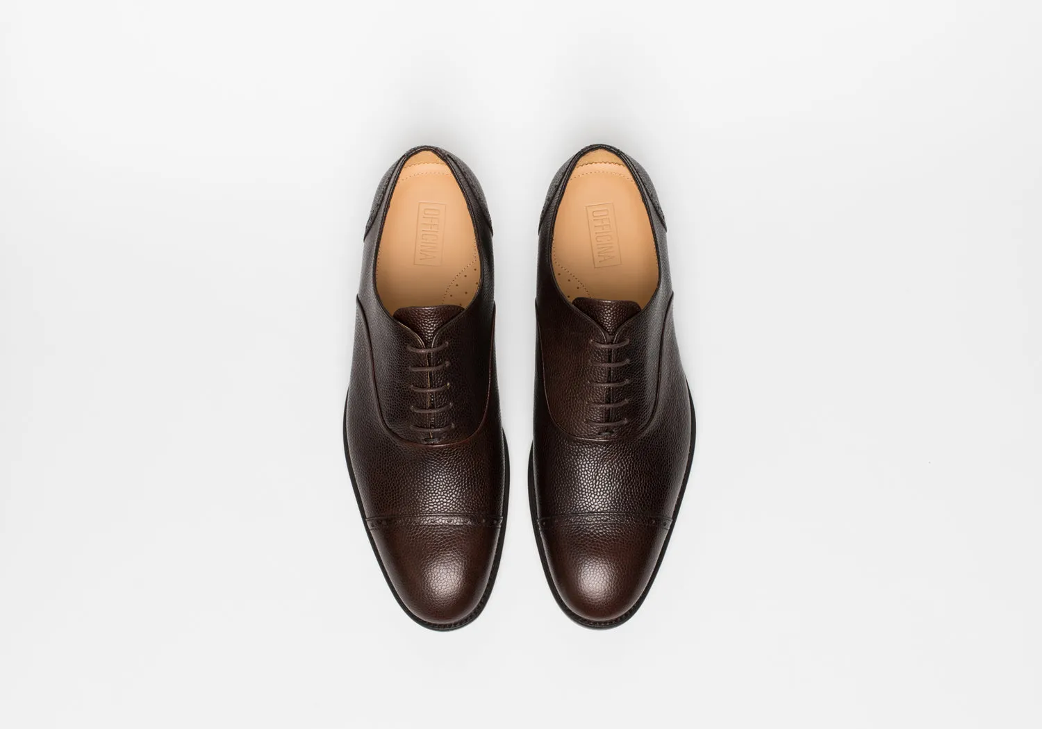 Cap Toe Oxford Pebble Brown