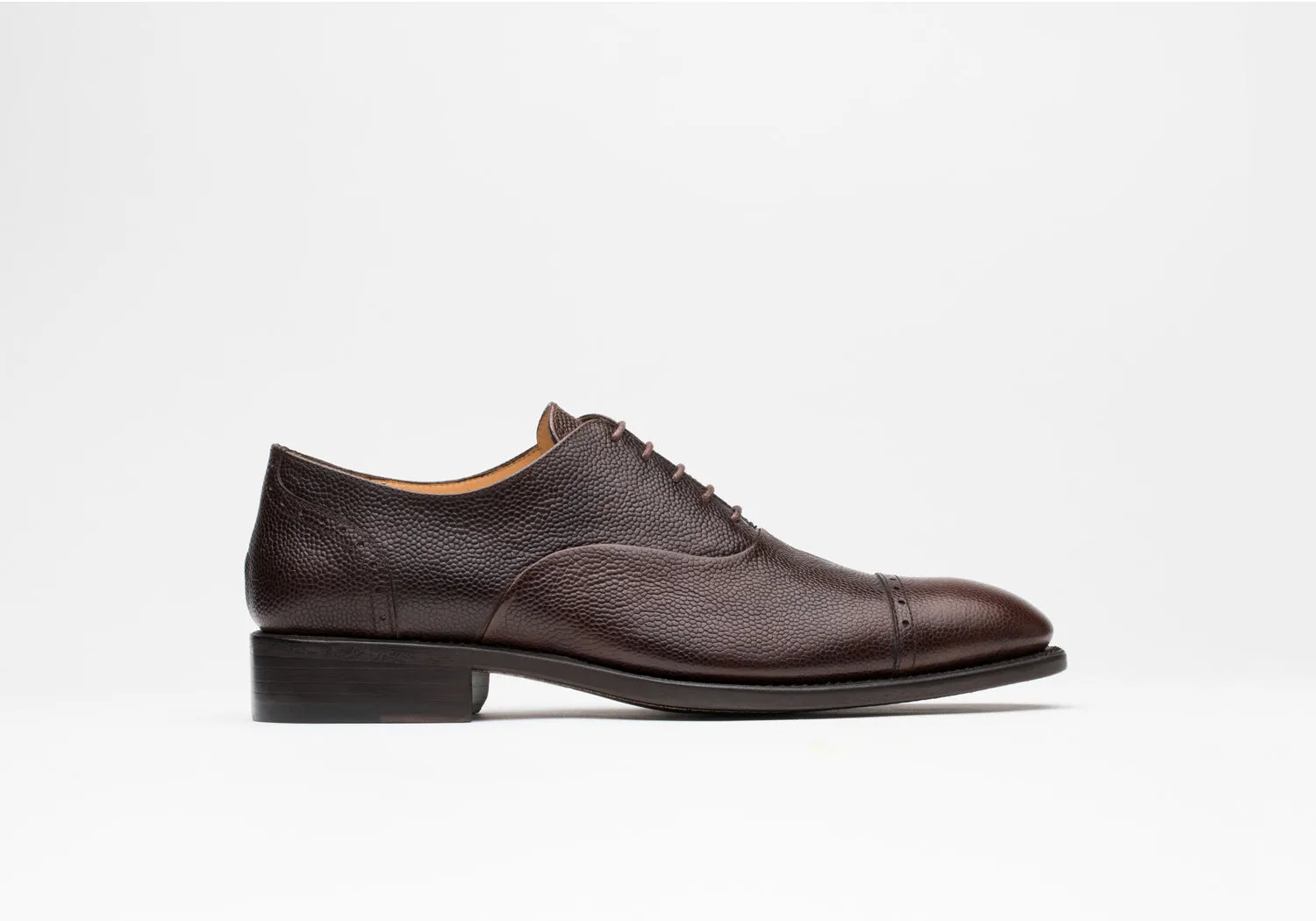 Cap Toe Oxford Pebble Brown