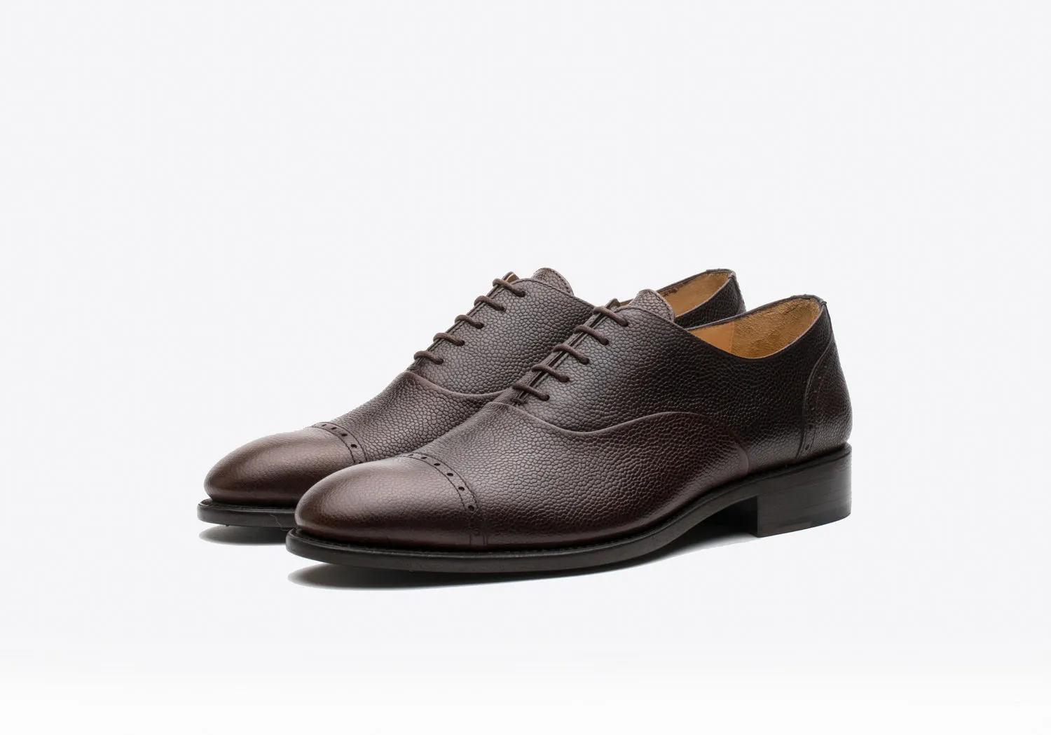 Cap Toe Oxford Pebble Brown