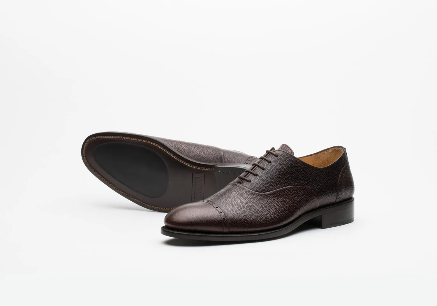 Cap Toe Oxford Pebble Brown