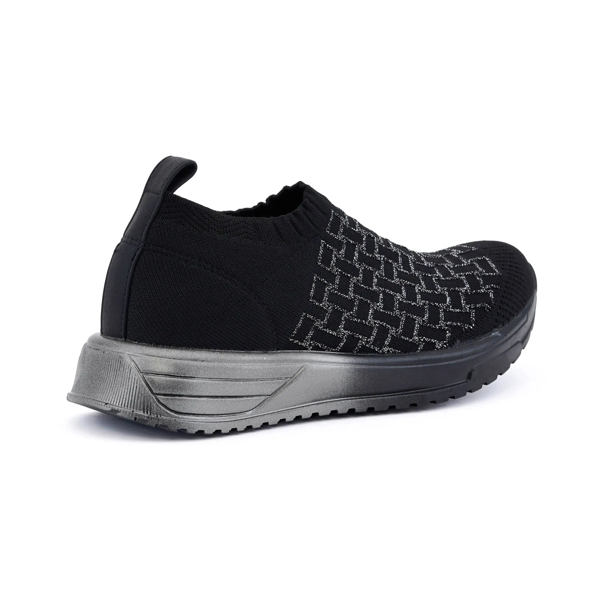 Caserta Black & Silver Sneakers