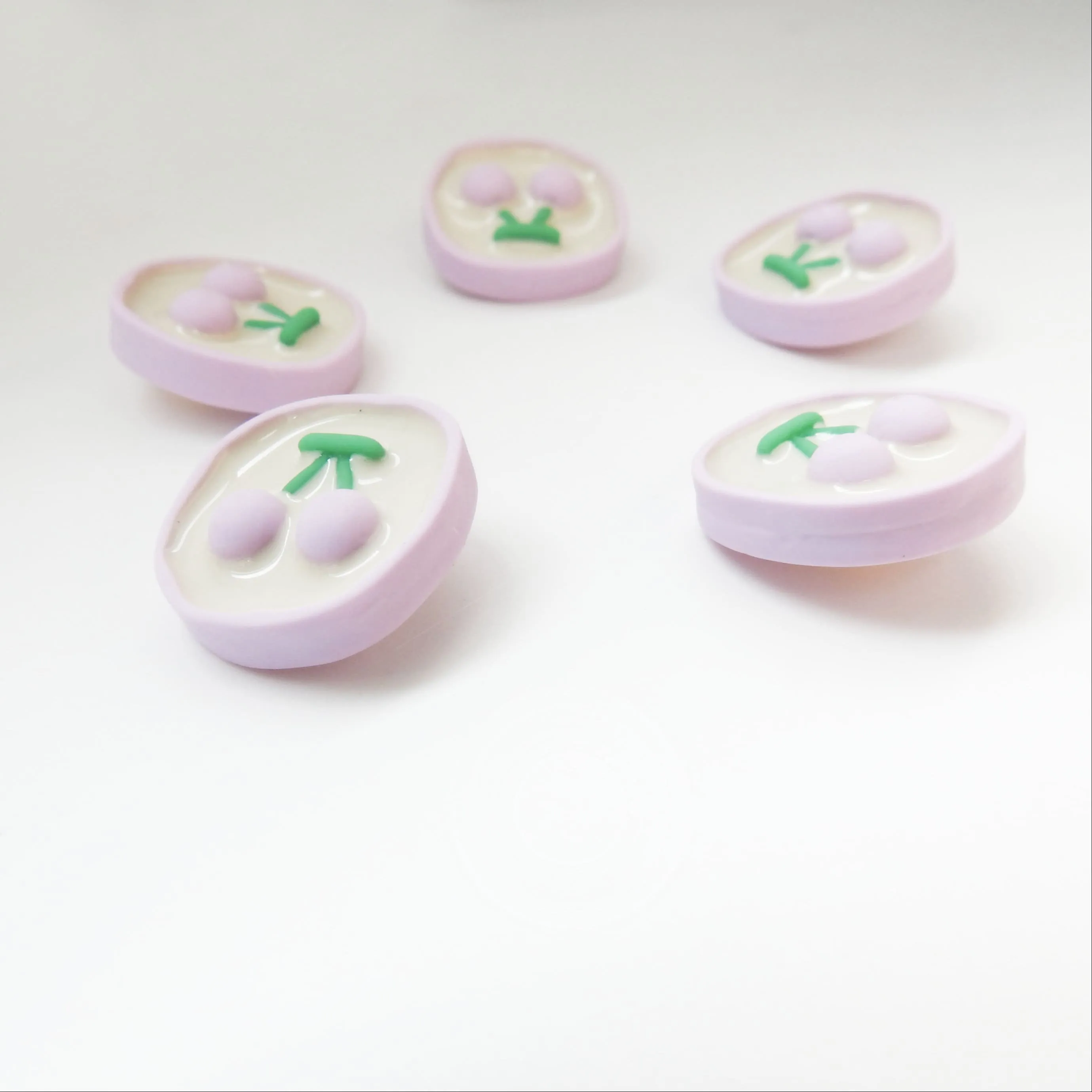 Cherry Design Ornate Buttons