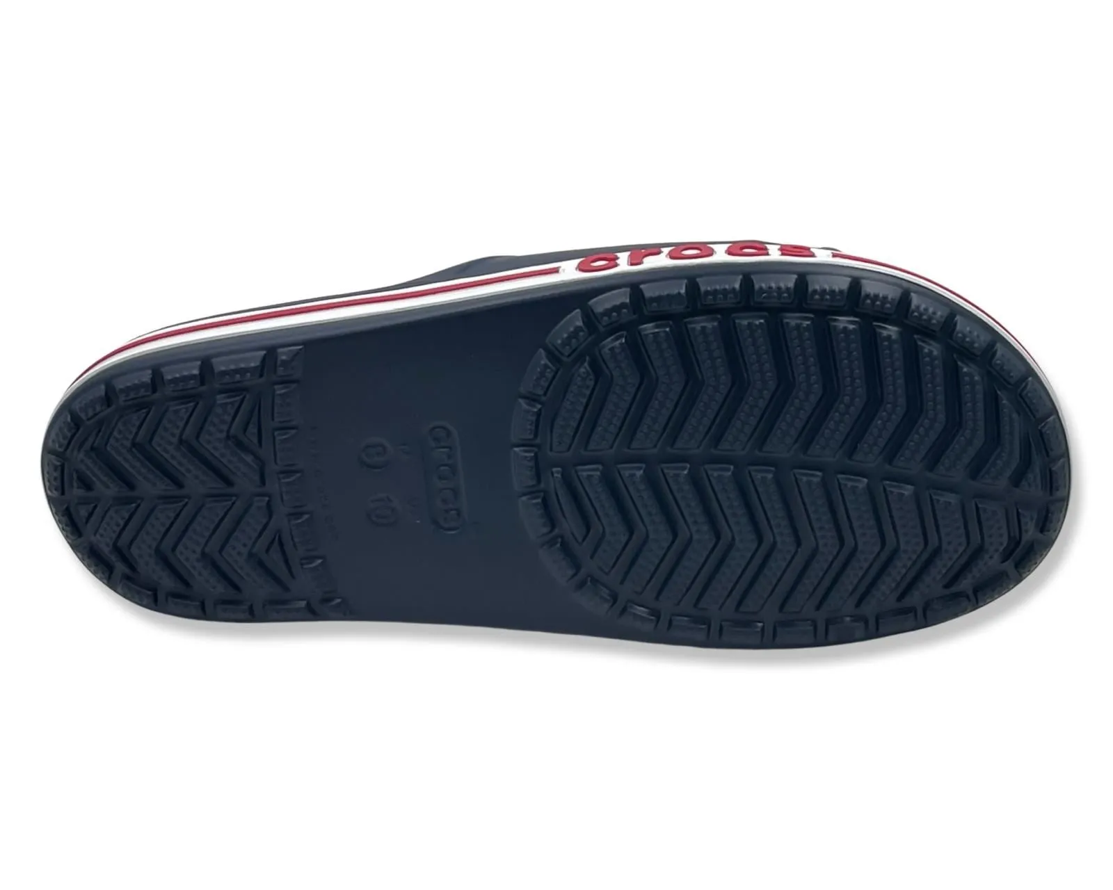 Crocs Bayaband Slide in Navy and Red For Men's