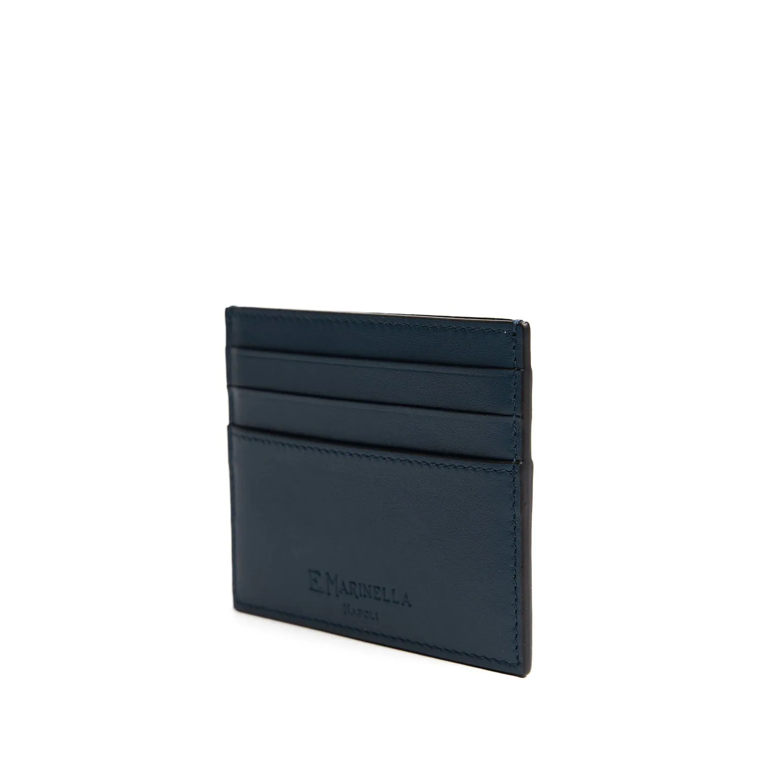 DARK BLUE LEATHER CREDIT CARD HOLDER
