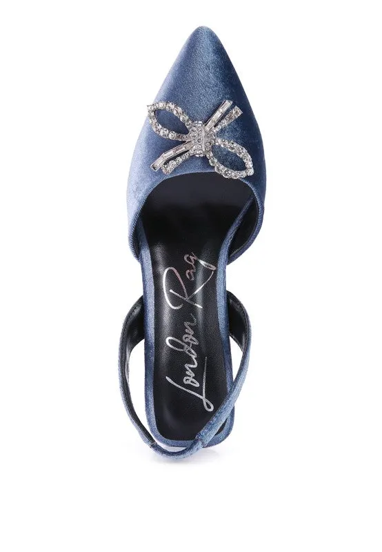 Firebird Velvet Pump High Heel Shoes 3.9"