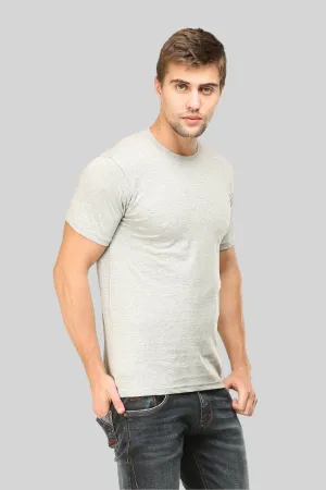 Grey Melange T-shirt for men