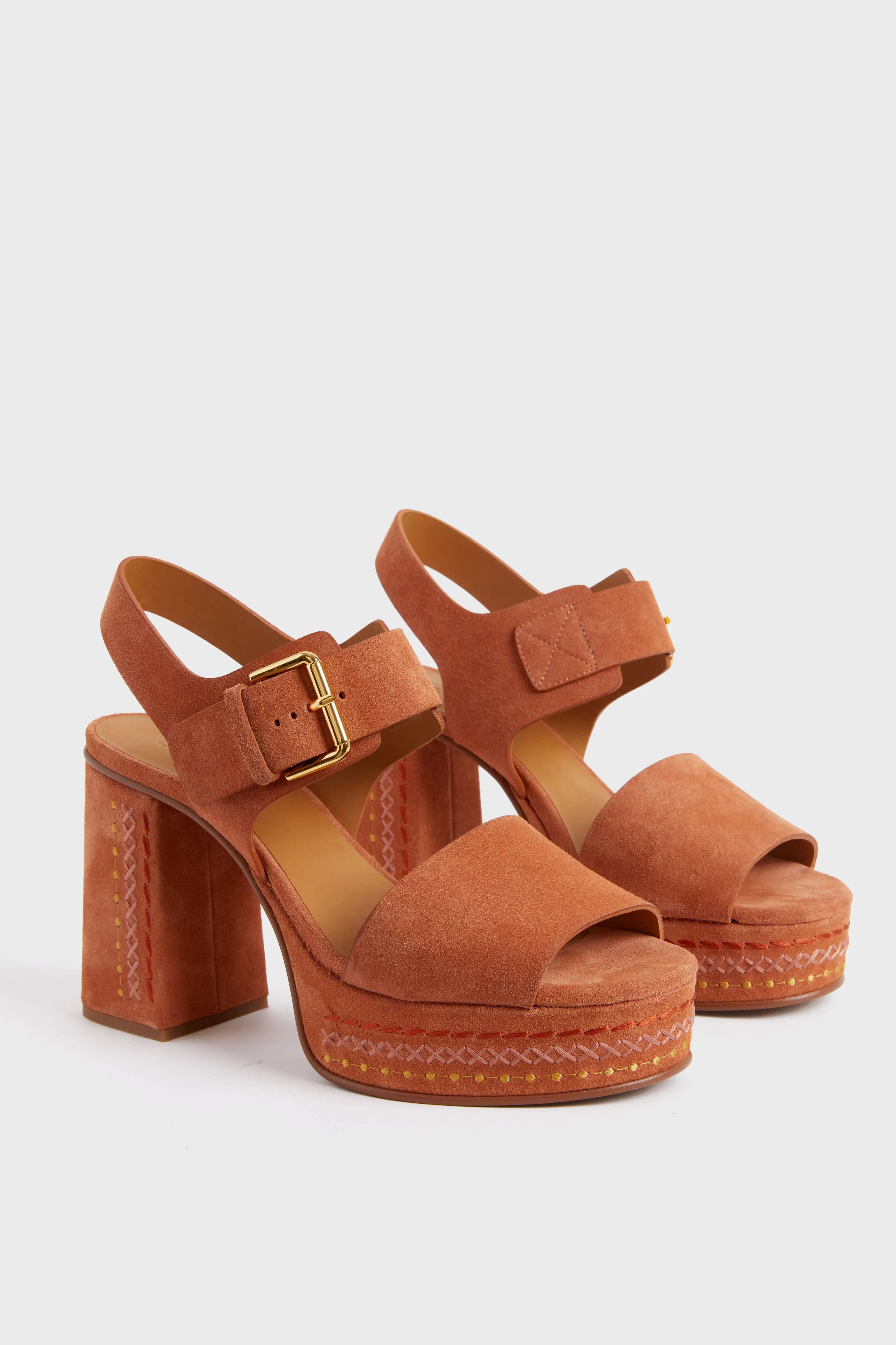 Medium Orange Pheebe Heels