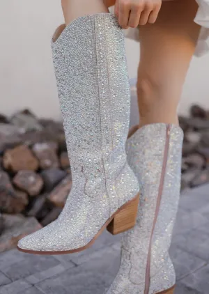 Nashville Full Rhinestone Western Knee-High Boots