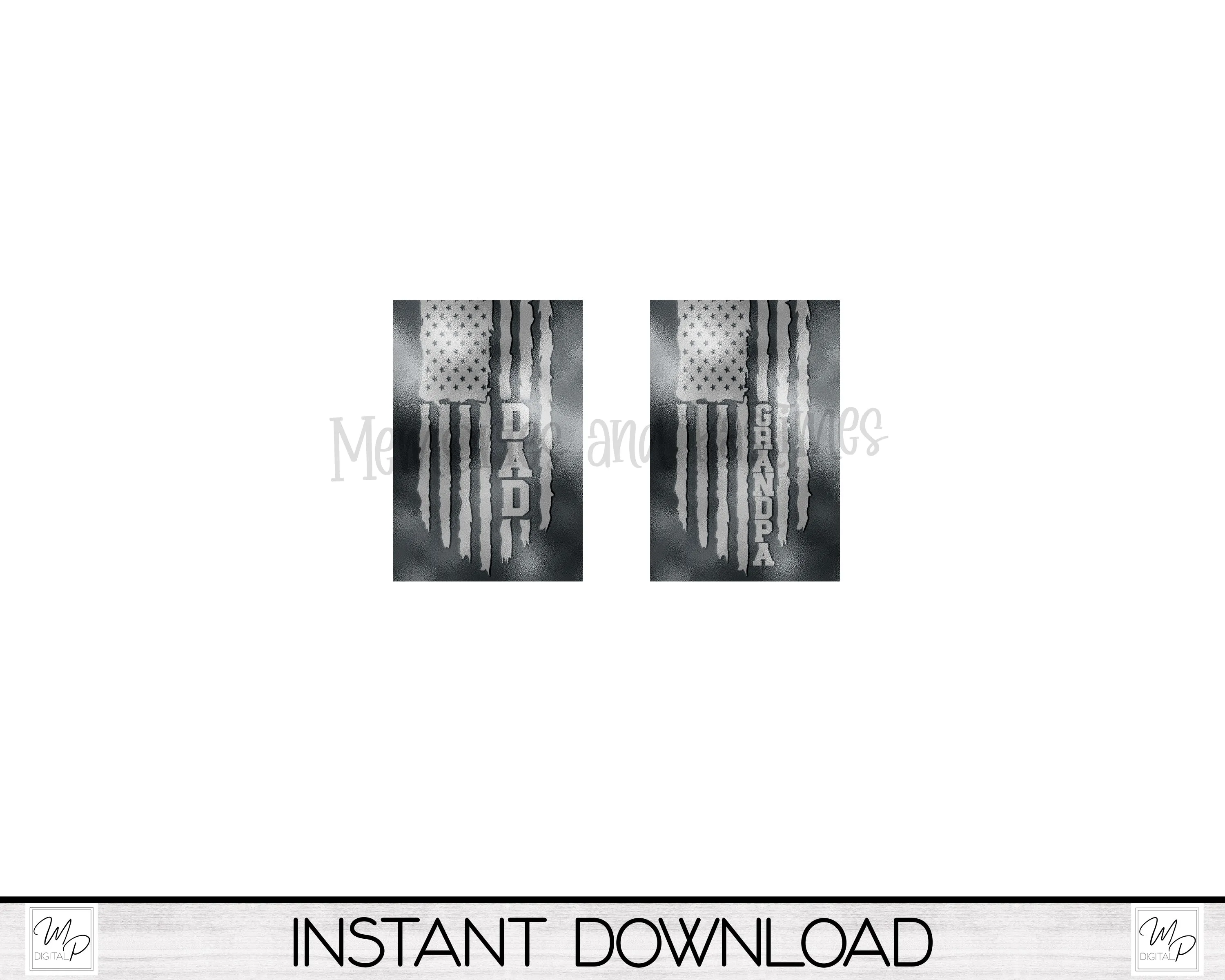 Patriotic Dad and Grandpa Flag Flip Top Lighter PNG Sublimation Design Download, Golf