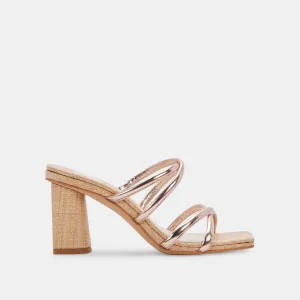 PATSI HEELS ROSE GOLD METALLIC STELLA