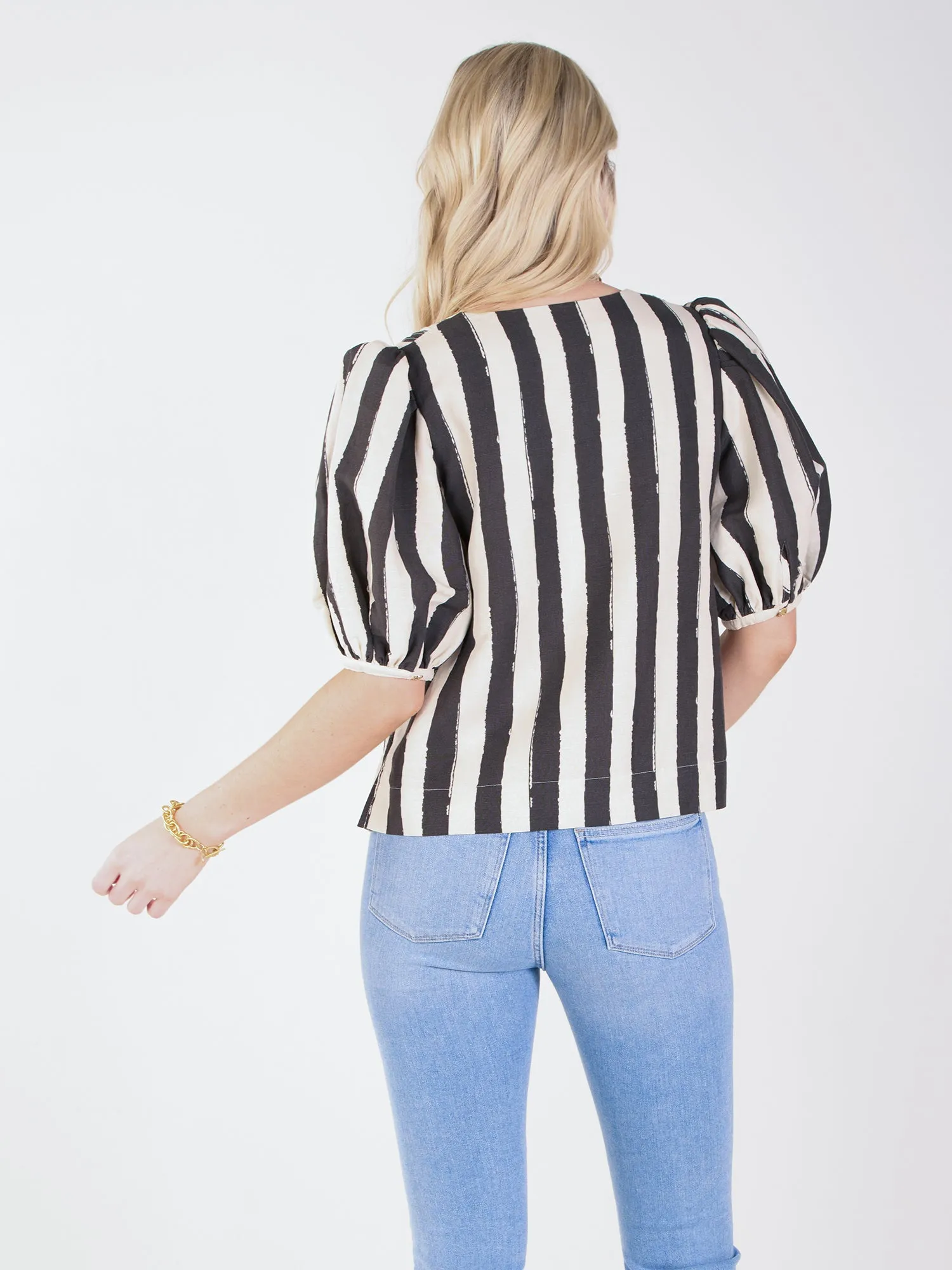 Penny Top I Stripe Noir