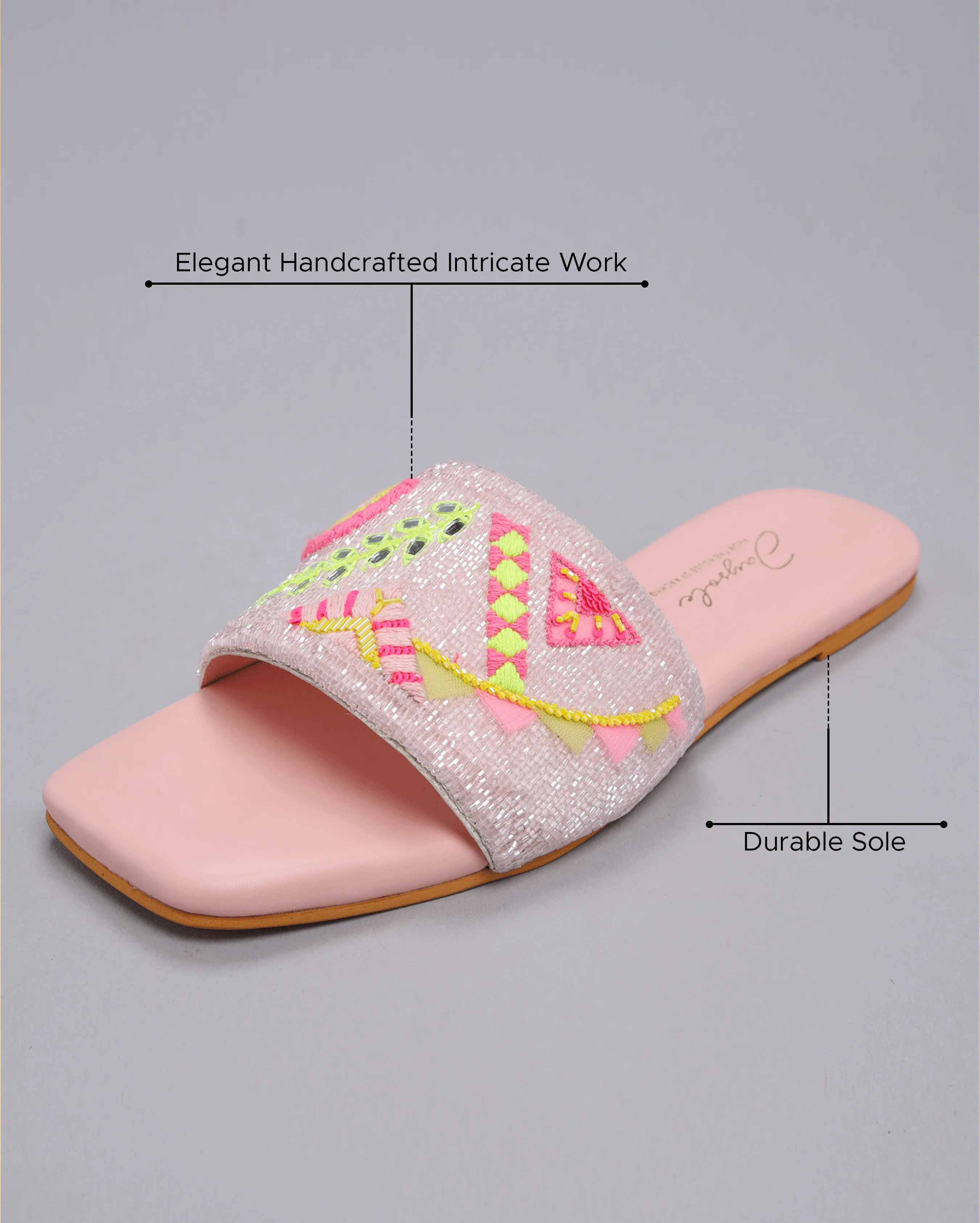 Pink Mystery Handcrafted Flats
