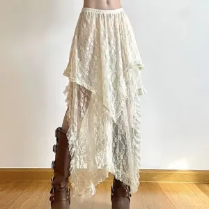 RACHEL LACE MAXI SKIRT