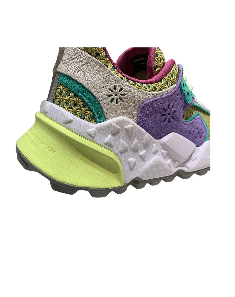 SNEAKERS DONNA " KOTETSU SUEDE/CHECKED "SAGE/LILAC