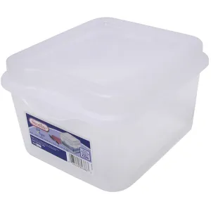 STERILITE Flip Top Container Medium Plasticware Size 7x6.5x4.5 inch Packing 12/Box