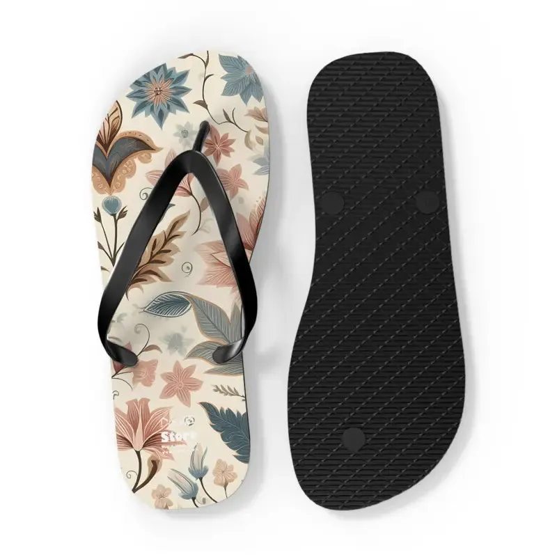 Summer Vibes Pastel Floral Flair Unisex Flip Flops