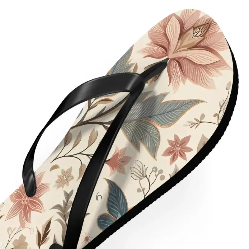 Summer Vibes Pastel Floral Flair Unisex Flip Flops