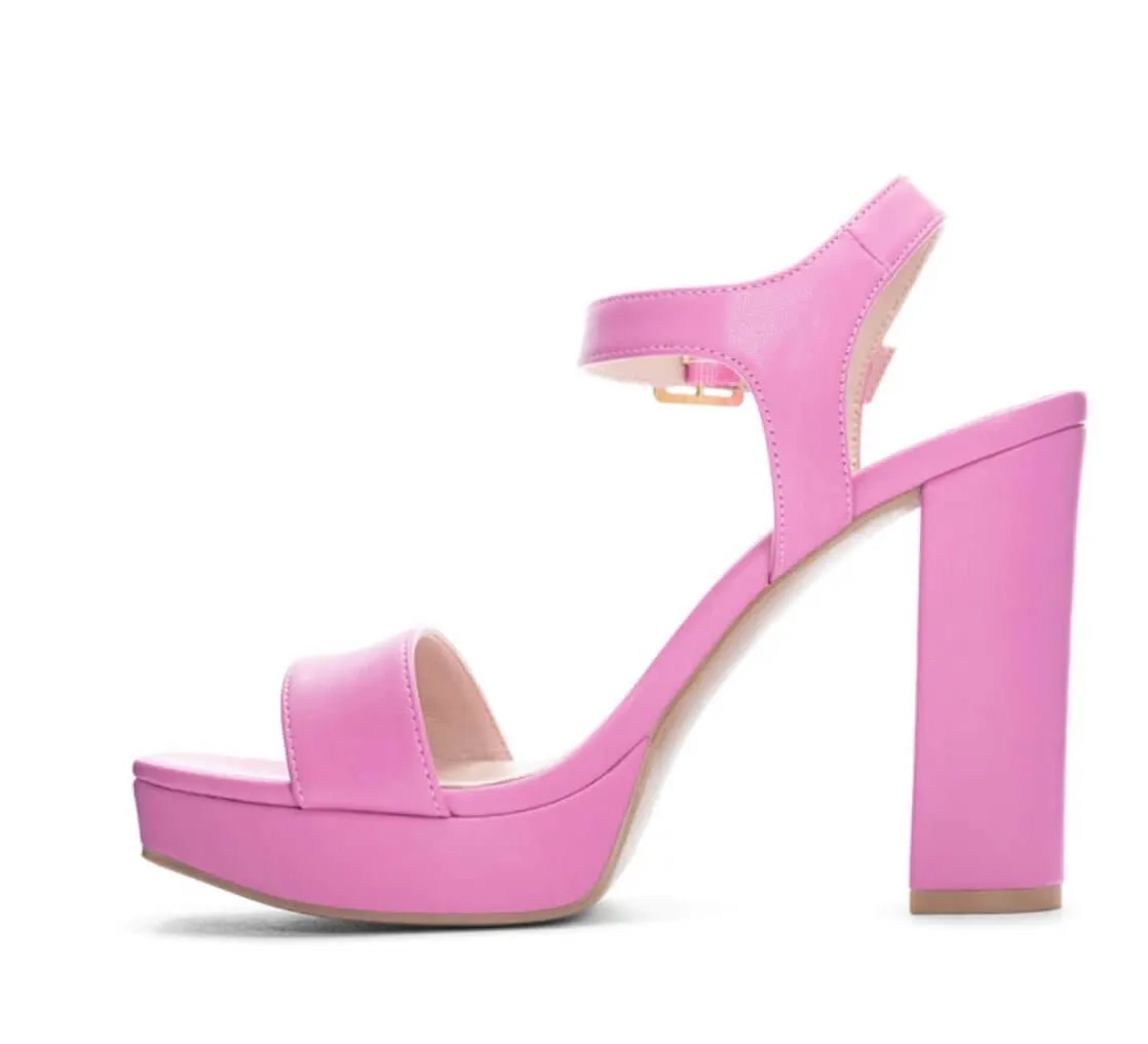The Alyssa Heels: Pink Platform Heels