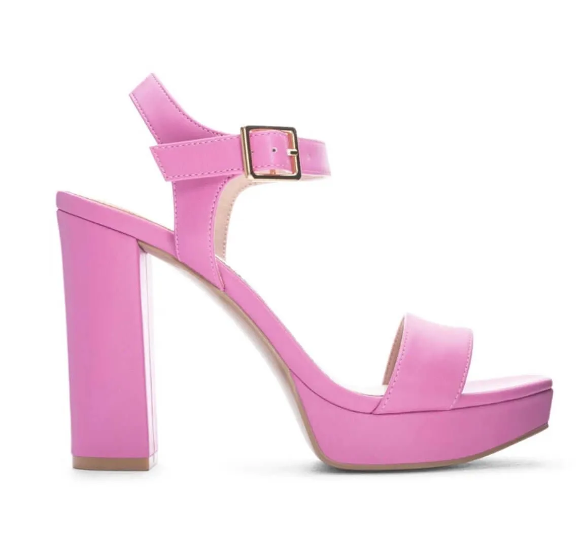 The Alyssa Heels: Pink Platform Heels