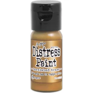 Tim Holtz Distress Paint Flip Top 1oz - Tarnished Brass