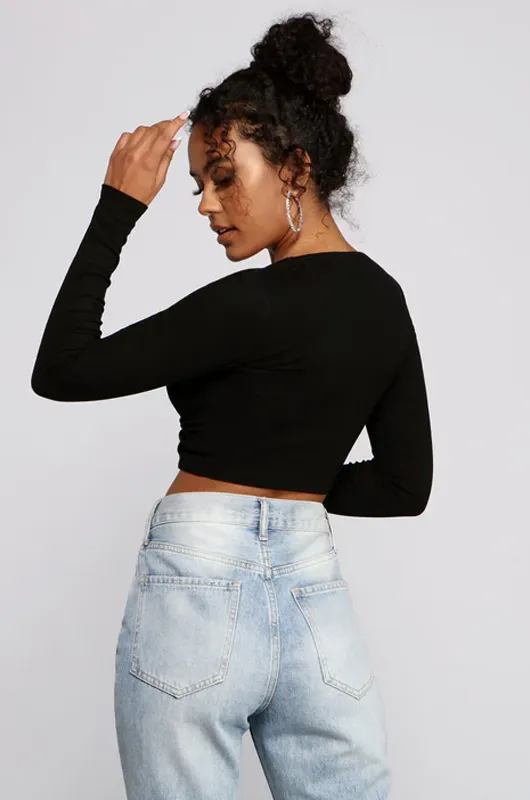Twist Front Crop Top