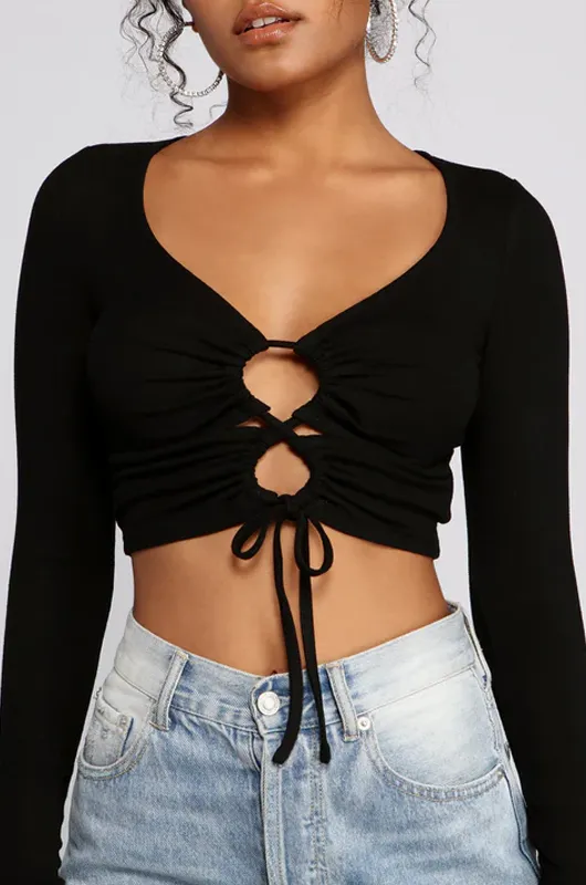 Twist Front Crop Top