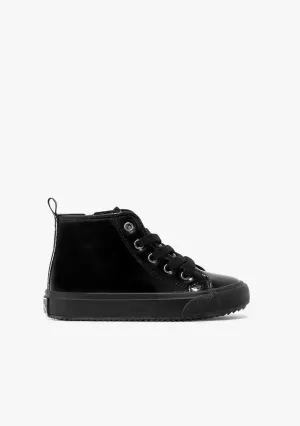 Unisex Black Antic Star Hi-Top Sneakers