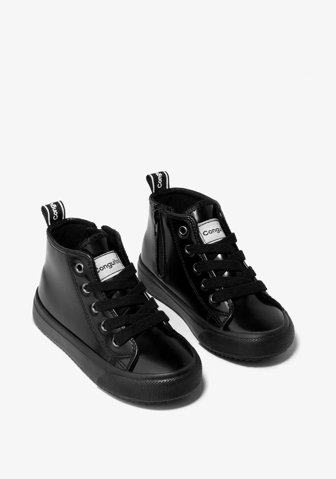 Unisex Black Antic Star Hi-Top Sneakers