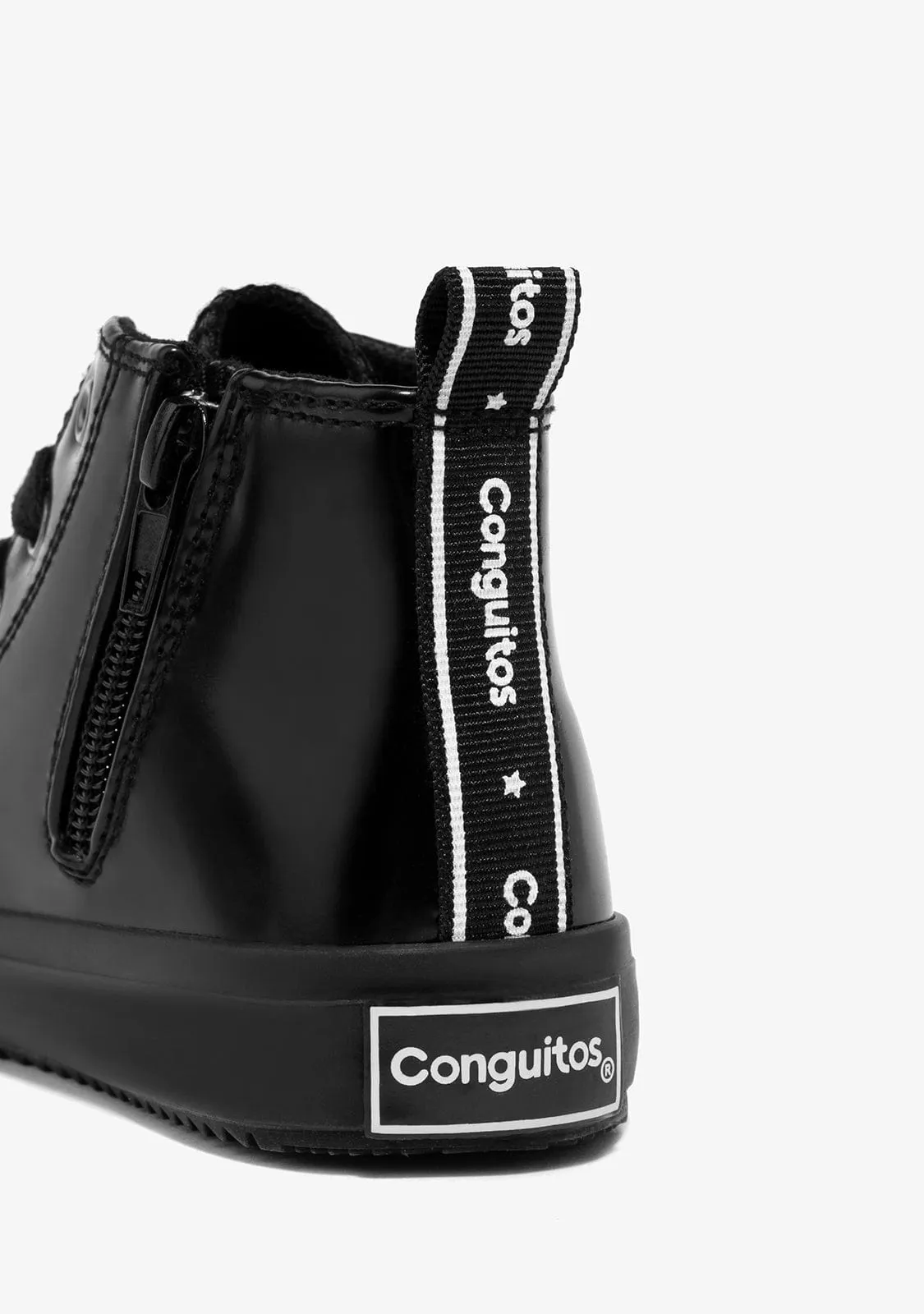 Unisex Black Antic Star Hi-Top Sneakers