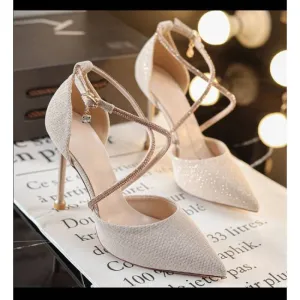 Women's Strappy High Heel Stilettos in 2 Colors