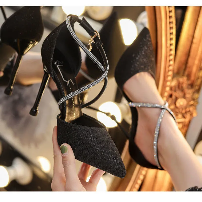 Women's Strappy High Heel Stilettos in 2 Colors