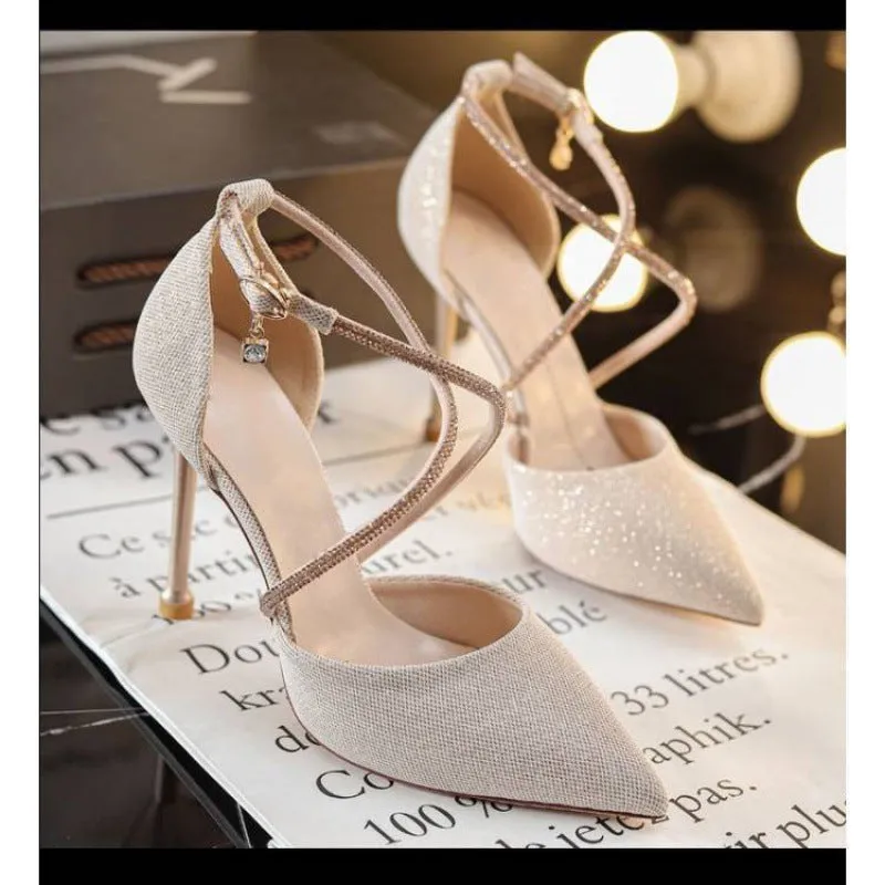 Women's Strappy High Heel Stilettos in 2 Colors