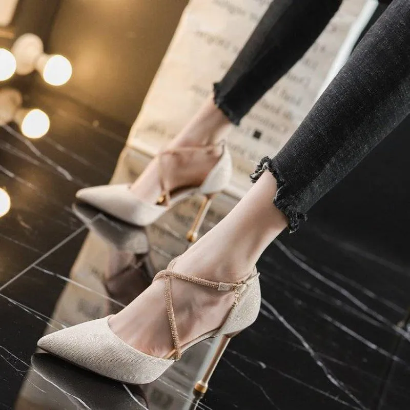 Women's Strappy High Heel Stilettos in 2 Colors