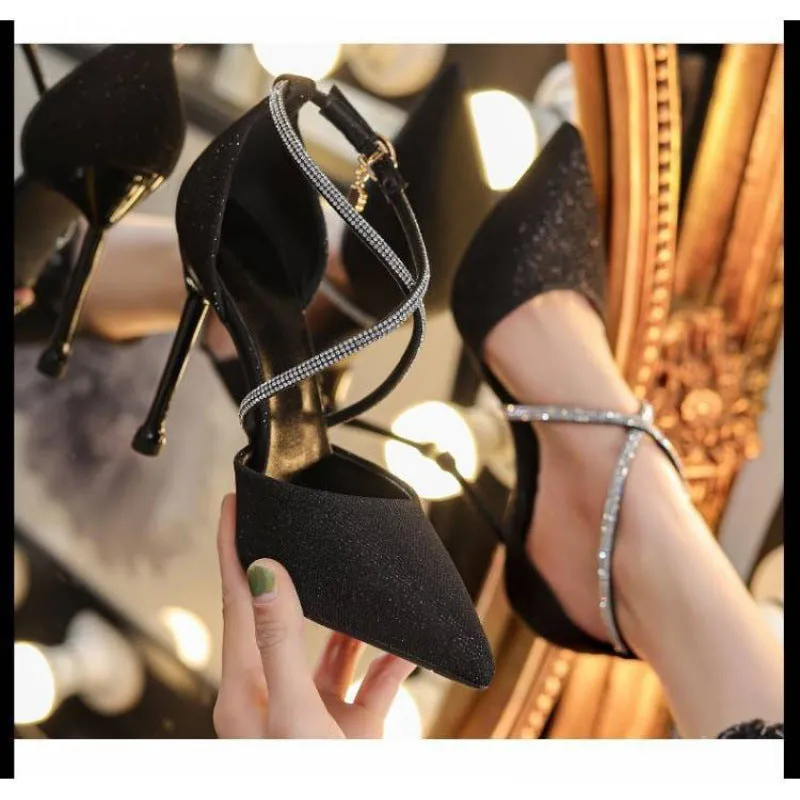Women's Strappy High Heel Stilettos in 2 Colors
