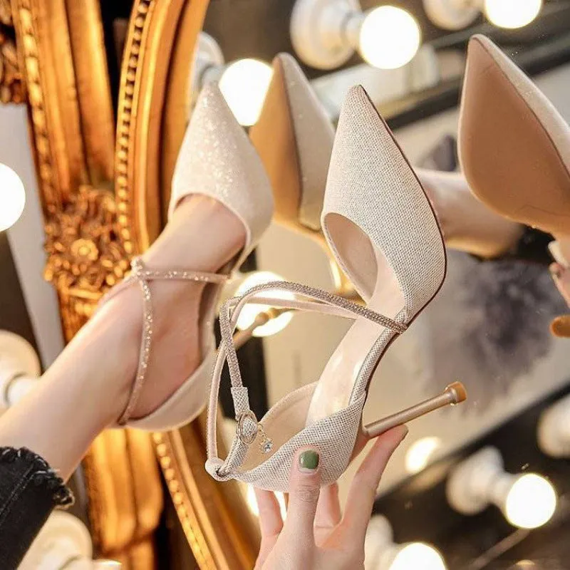 Women's Strappy High Heel Stilettos in 2 Colors