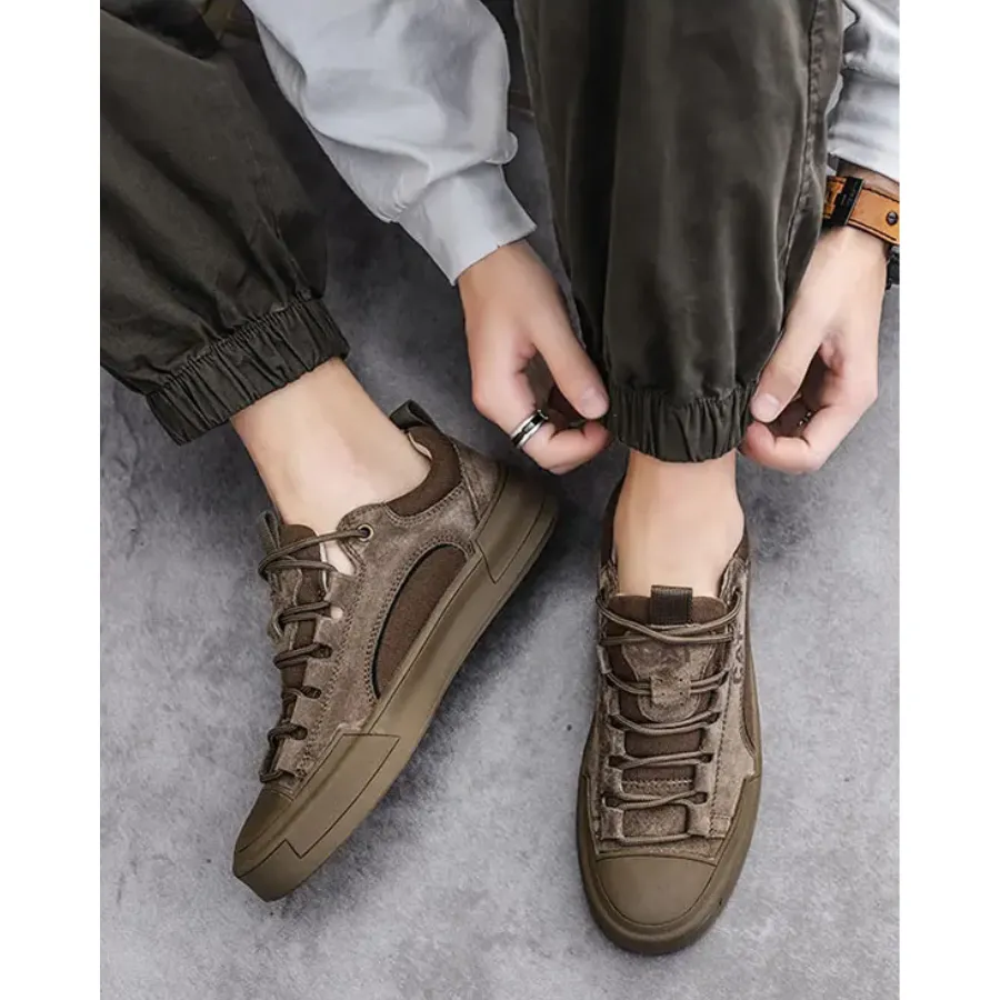 Woudorf -  Heren Schoenen - Stijlvolle Casual Sneakers met Duurzame Rubberzool