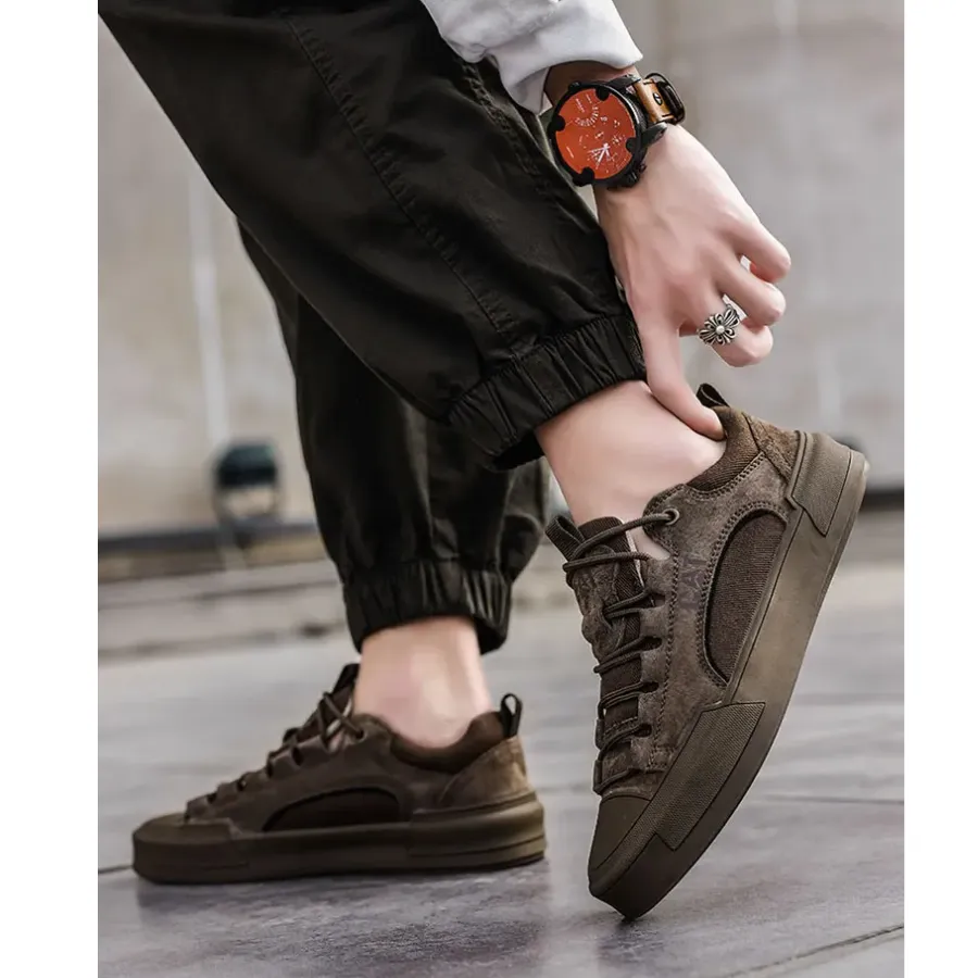 Woudorf -  Heren Schoenen - Stijlvolle Casual Sneakers met Duurzame Rubberzool