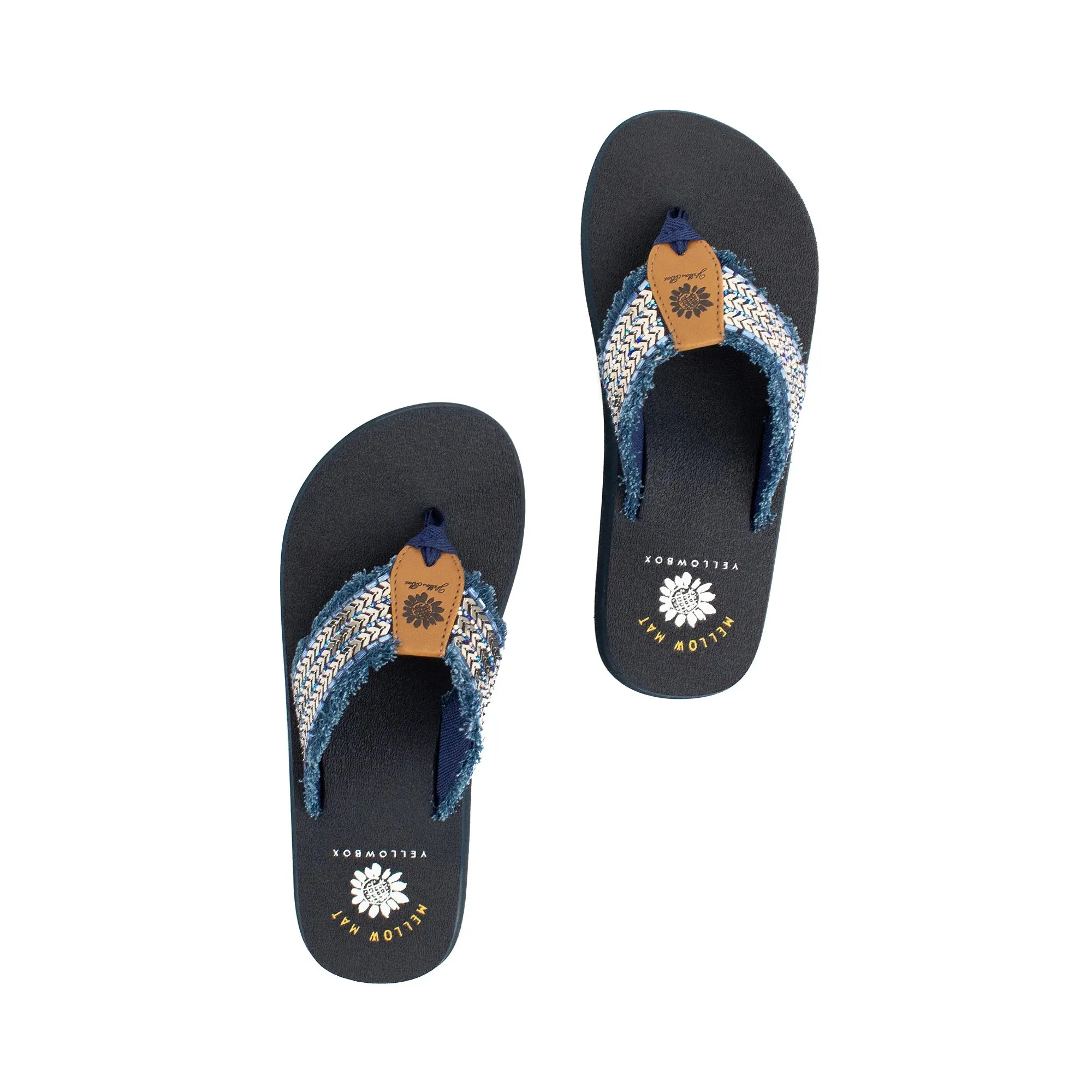 Yellow Box Womens Noreen Flip Flop Denim