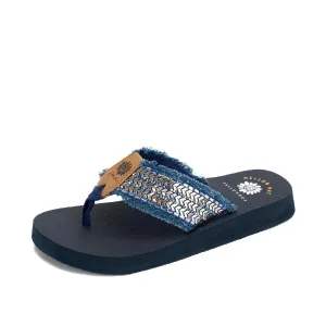 Yellow Box Womens Noreen Flip Flop Denim