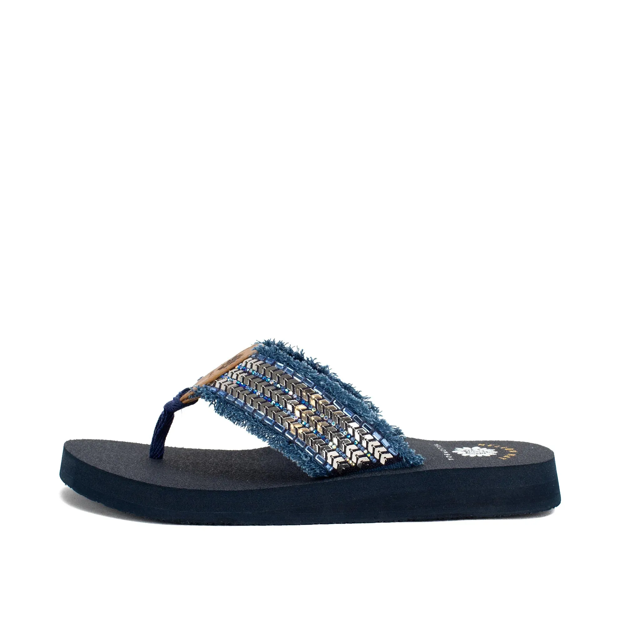 Yellow Box Womens Noreen Flip Flop Denim