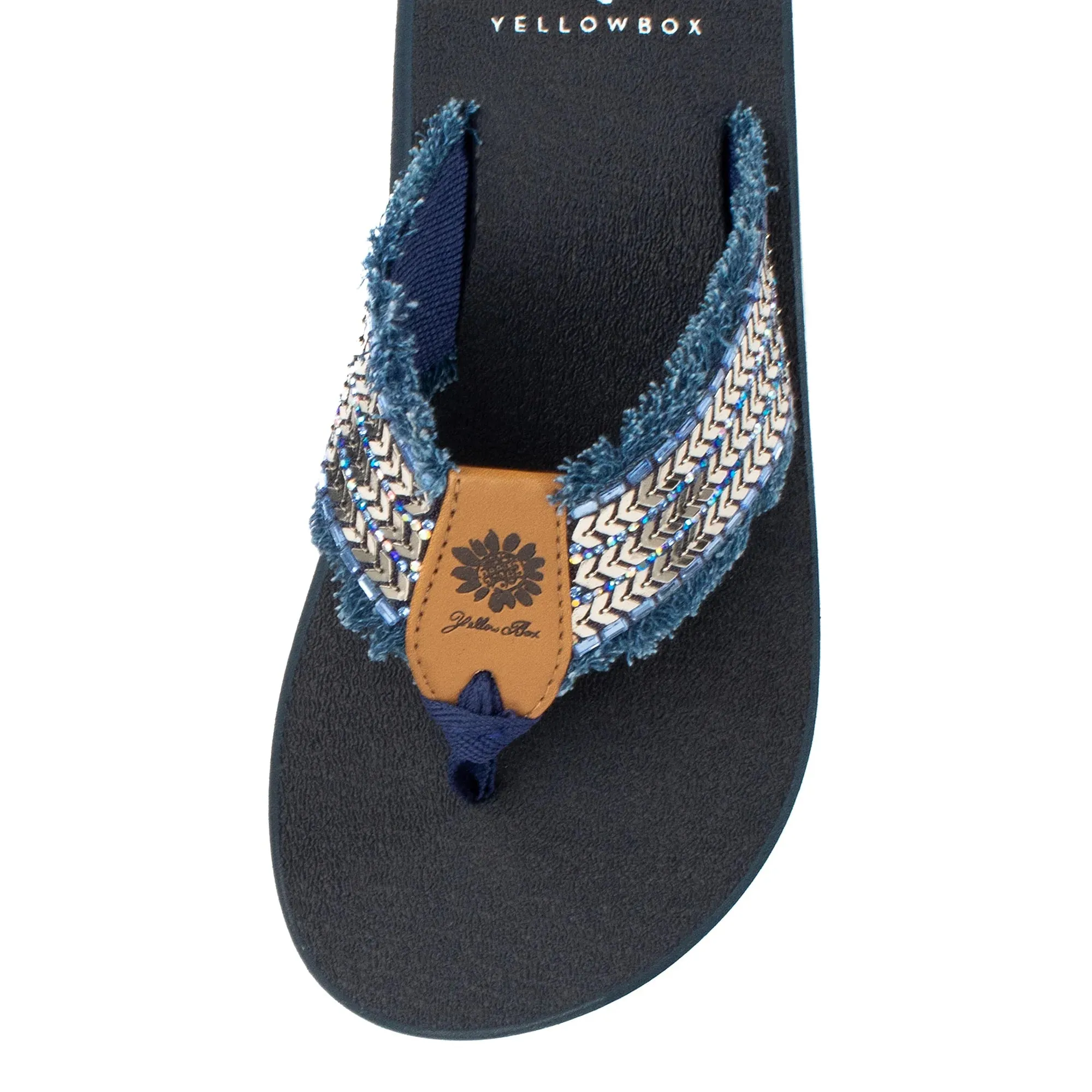 Yellow Box Womens Noreen Flip Flop Denim